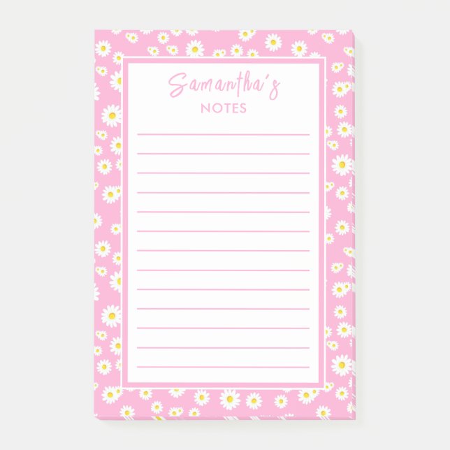Post-it® Poissons rose Boho (Devant)