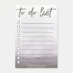 Post-it® Police de brosse Ombre   Liste de tâches Notes pos