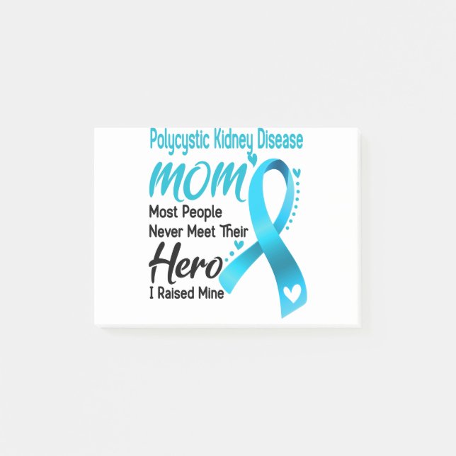 Post-it® Polycystic Kidney Disease Awareness Month Ribbon G (Devant)