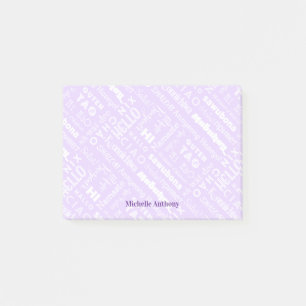 Post-it® Polyglot Bonjour autour du monde Notes