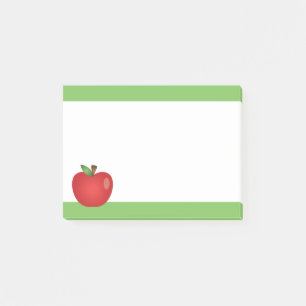 Post-it® Pomme de dessin animé rouge
