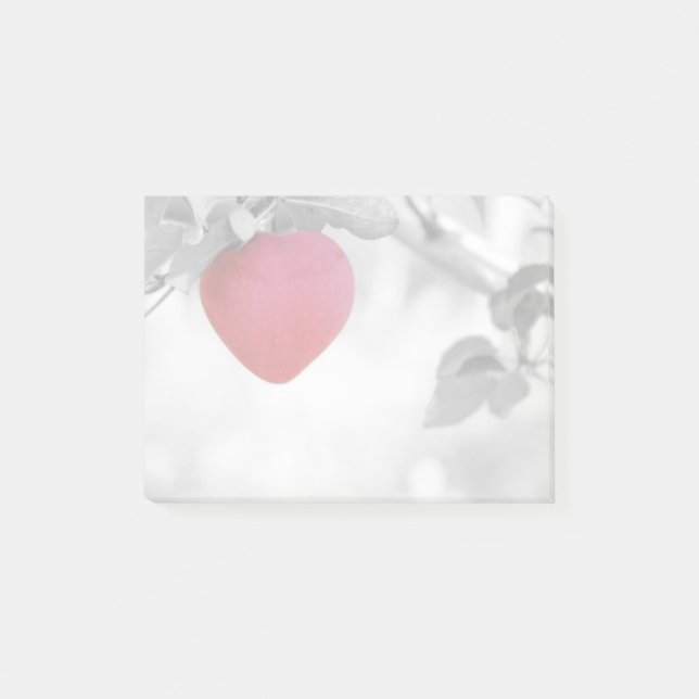 Post-it® Pomme en forme de coeur rouge dramatique (Devant)