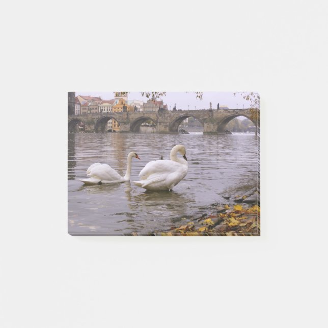 Post-it® Pont Swans et Charles à Prague (Devant)