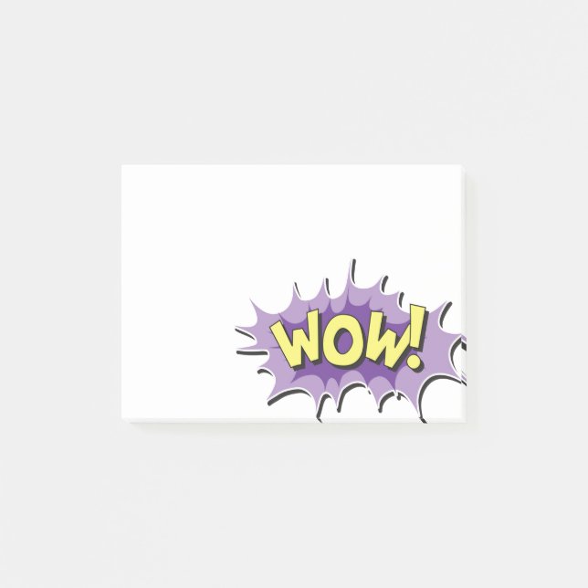 Post-it® Pop Art Comic Style Wow (Devant)