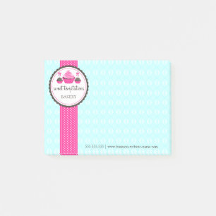 Post-it® Pop de gâteau et Aqua rose de Cupcake