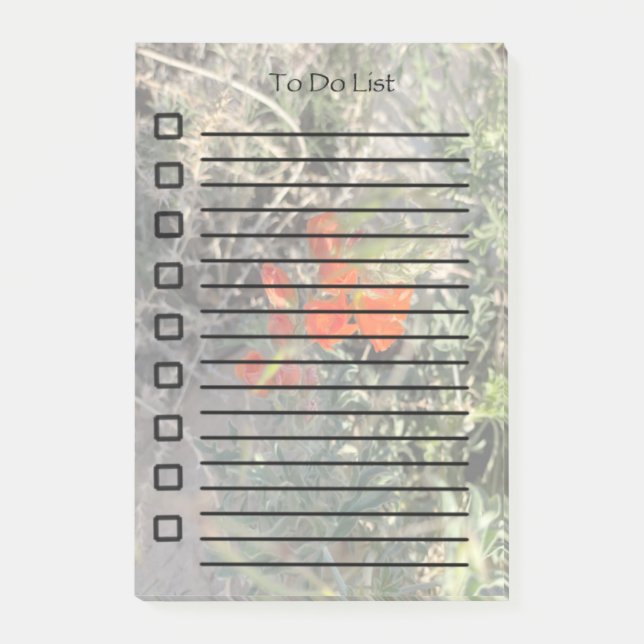 Post-it® Poppies Dans Bloom Notes Sticky (Devant)