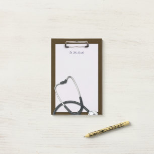 Post-it® Porte - bloc Médicale Brown avec Stethoscope
