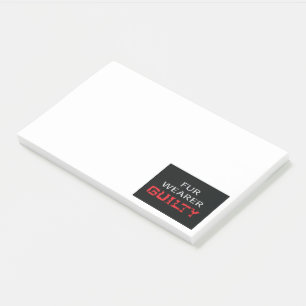 Post-it® Porteur de fourrure coupable
