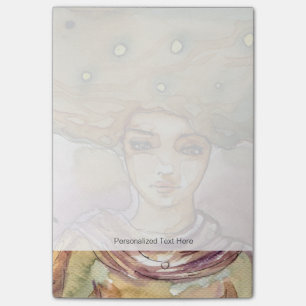 Post-it® Portrait Abstrait et jolie femme