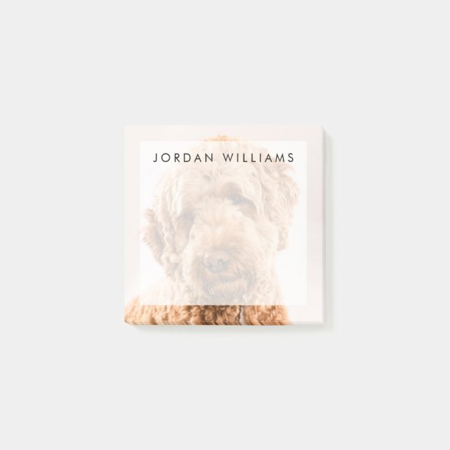 Post-it® Portrait de Goldendoodle Studio (Devant)