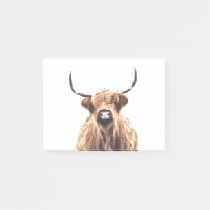 Post-it® Portrait de la vache des Highlands