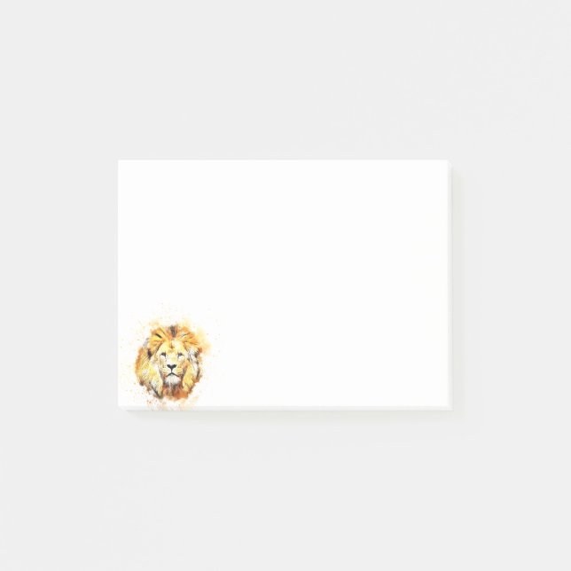 Post-it® Portrait peint de lion (Devant)