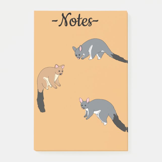 Post-it® Possums à queue touffue (Devant)