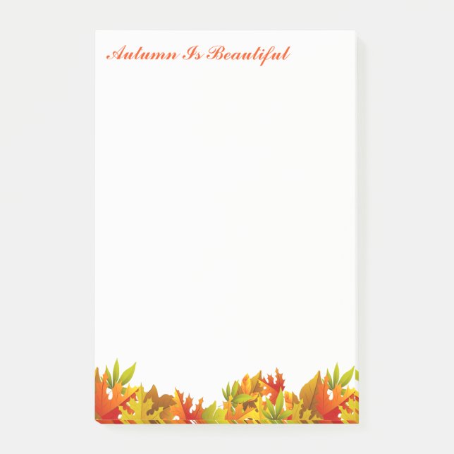 Post-it® Post d'automne Notes-automne est magnifique (Devant)