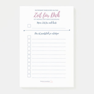 Post-it® Post-it A5 To Do Liste HORAIRE POUR TOI