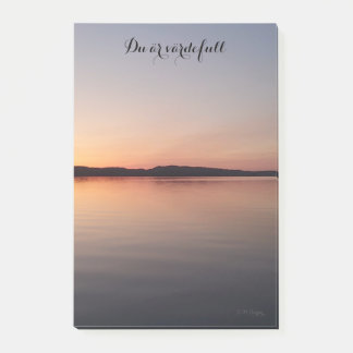 Post-it® Post it block med solnedgång