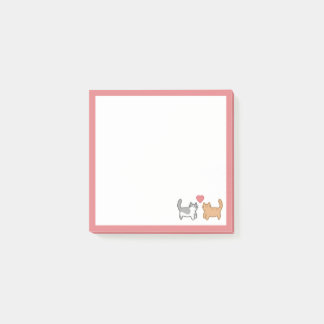 Post-it® Post it de gatitos enamorados