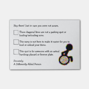 Post-it® Post-it de voiture d'handicap