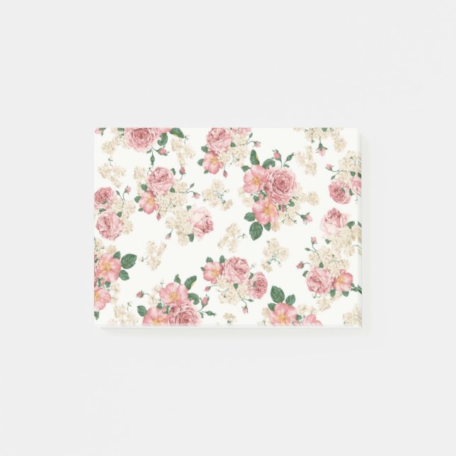 Post-it® Post-it floral/pour faire des notes (Devant)