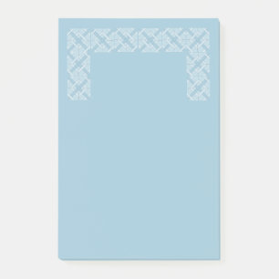 Post-it® Post-it (lrg) - Diamants entrelacés en bleu