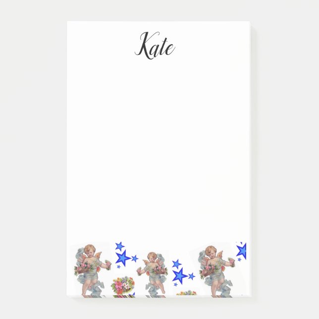 Post-it® Post-it Notes Anges Etoiles Bleues (Devant)