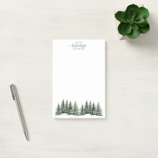 Post-it® Post-it-Notes Arbres enneigés (Bureau)
