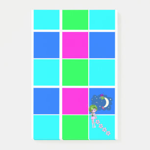 Post-it® Post-it Notes Carrés Fairy Pink Blue