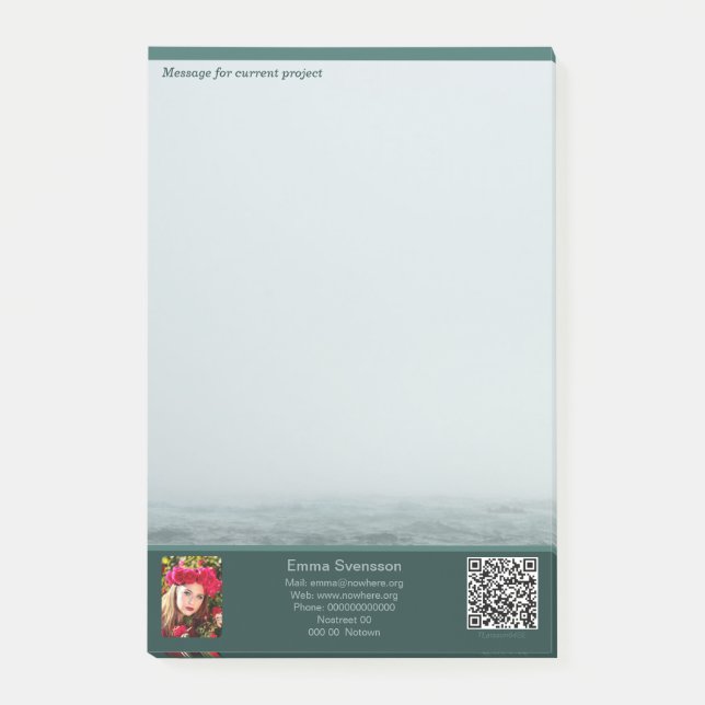 Post-it® Post-it Notes — Connect, Sea mist (Devant)
