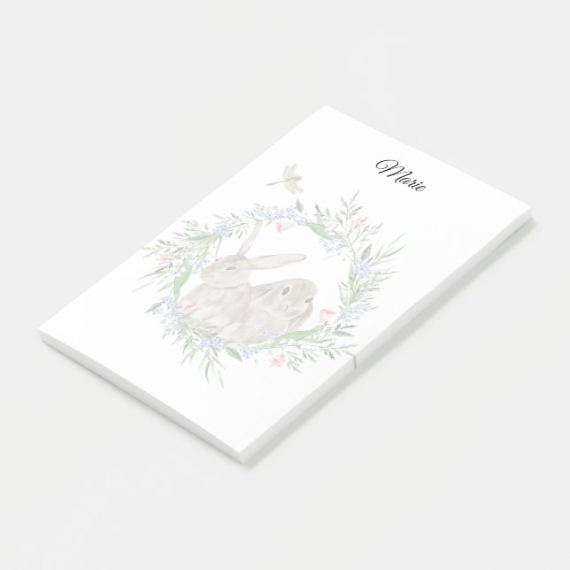 Post-it® Post-it Notes de lapins mignons (Incliné)