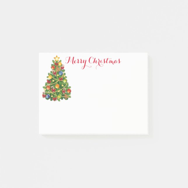 Post-it® Post-it-Notes de l'arbre de Noël (Devant)