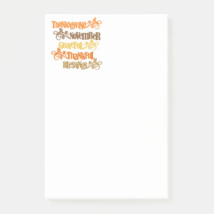 Post-it® Post-it-Notes de Thanksgiving