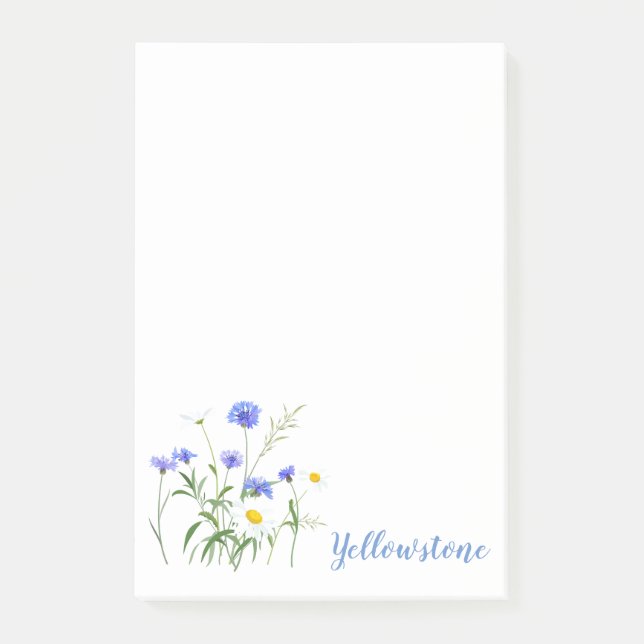 Post-it® Post-it-Notes Fleurs Sauvages de Yellowstone (Devant)