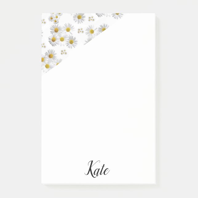 Post-it® Post-it Notes Floral White Daisy (Devant)