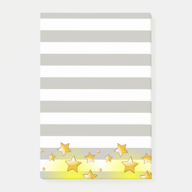 Post-it® Post-it Notes Gris Gris Gris Gris Gris Jaune Étoil (Devant)