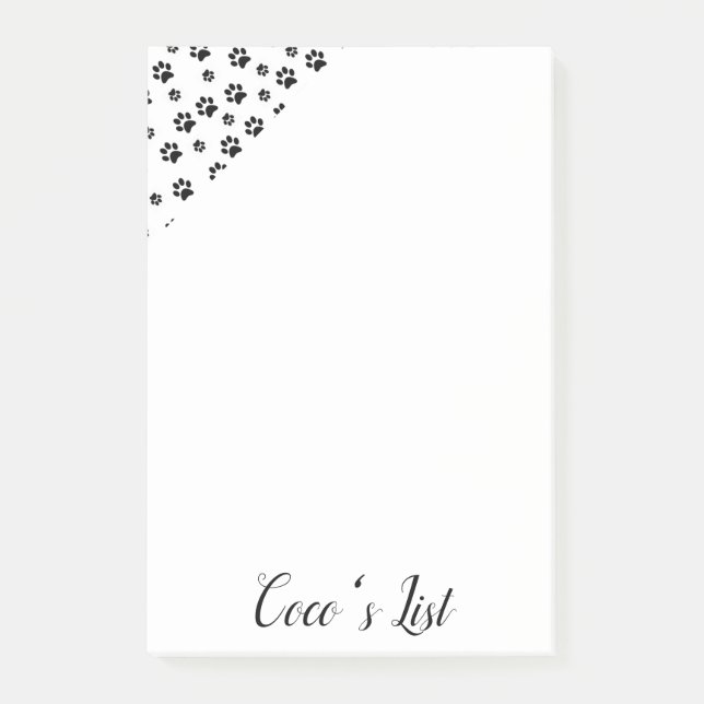 Post-it® Post-it Notes Paws Chat Chiens Kitten Chiens Chiot (Devant)