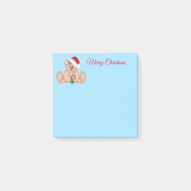 Post-it® Post-it-Notes-Père Noël Bear Post-it Notes (Devant)