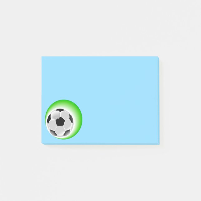 Post-it® Post-it-Notes-Soccer Ball Post-it Notes (Devant)