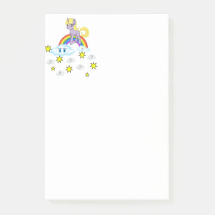 Post-it® Post-it Notes Unicorn Rainbow Clouds Stars