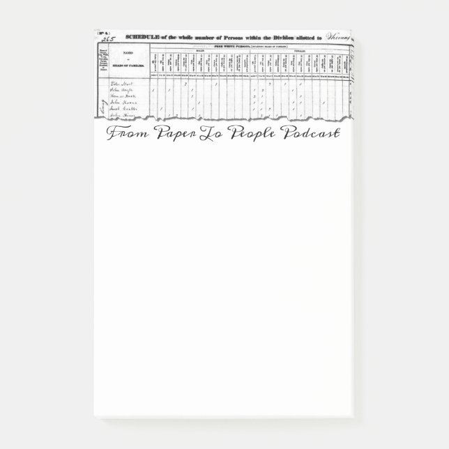 Post-it® Post-its 1830 du recensement FPPP (Devant)