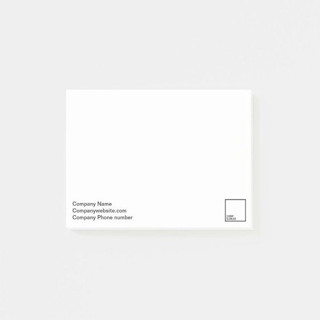 Post-it® Post-its marqués promotionnels 4" x3 " (Devant)
