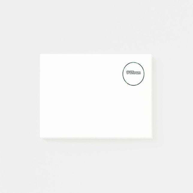 Post-it® Poste It avec petit logo (Devant)
