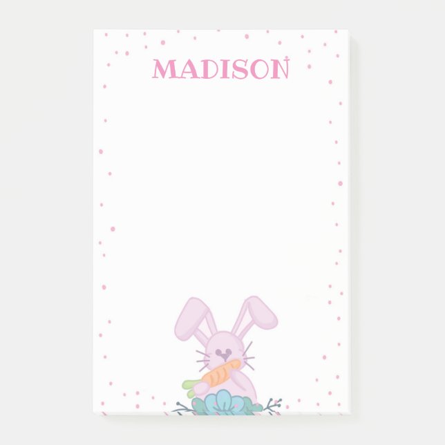Post-it® Poster Bunny rose Il Note (Devant)