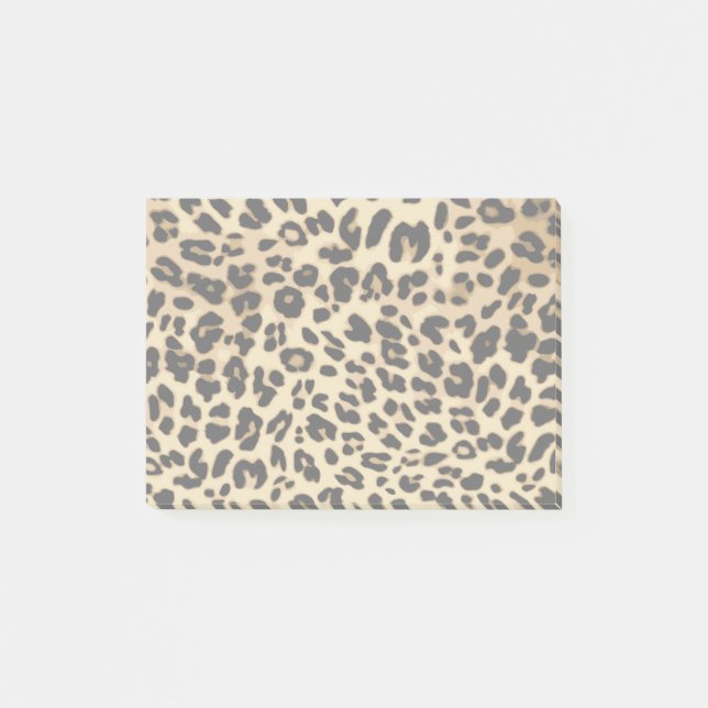 Post-it® Poster de animal Motif léopard noir/or (Devant)