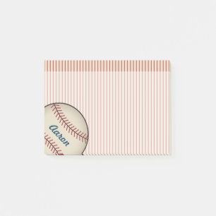 Post-it® Poster De Baseball Striped Personnalisé Notes Cade