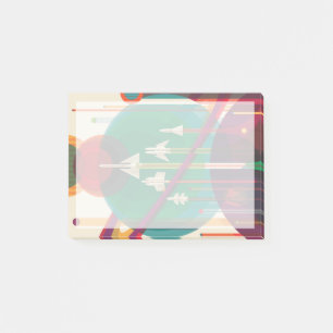 Post-it® Poster de Voyage Espace Rétro - Système Solaire Gr