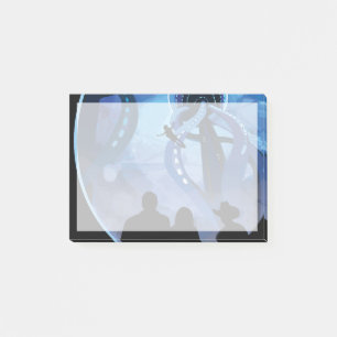 Post-it® Poster de voyage Retro Space - Jupiter's Moon Euro
