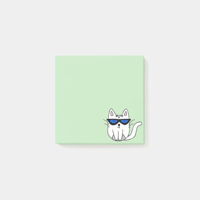 Post-it® Poster des notes avec CheesePuff le chat (Devant)