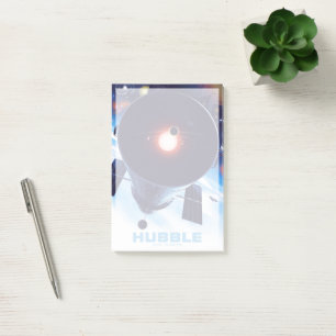 Post-it® Poster du télescope spatial Hubble.