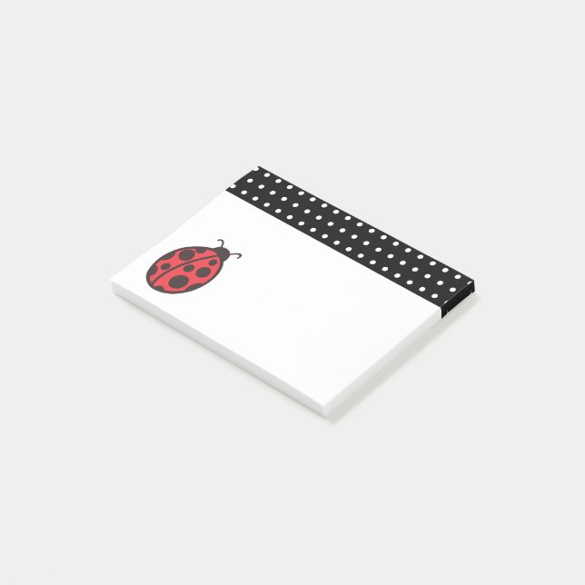Post-it® Poster Pot Pot Ladybug Notes Cadeau (Incliné)