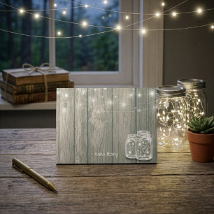 Post-it® Pot de fleurs en élégant bois rustique avec guirla